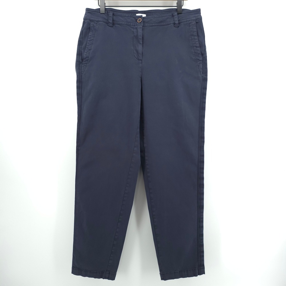J. Jill Straight Leg Women Chino Pants 15 Tall Navy Blue Casual Workwear